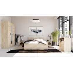 CHAMBRE A COUCHER COMPLETE SAVA SONOMA (LIT 160+ ARM + COM + 2 CHEV) SAVA-SONOMA