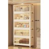 ETAGERE 5 NIVEAUX CREME/TRANSP 56 × 34 × 140 YY-2855-5