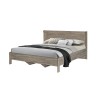 LIT DOUBLE 140CM CHENE ET BLANC 5DB3297-140