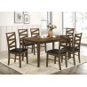 SALLE A MANGER WALNUT 1+6 KF3001-8241-6