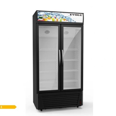 Réfrigérateur Double Portes 565L - Boisson - Noir EVOLU