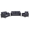 ENSEMBLE CANAPES 3+2+1 DARK GREY LV4533-30DG