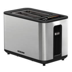 GRILLE PAIN 2 TRANCHES DIGITALE 900W OCEAN INOX - LIQUIDATION OCTO9002DX